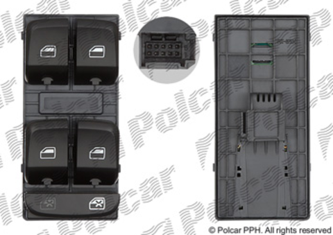 1337P-70 Блок управления стеклоподъемниками Audi A4 (B8), A5 (8T) и Q5 (8R)