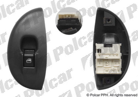 3005P-71 Кнопка стеклоподъемника Fiat Palio и Siena (с 1996 до 2006 г.в.)