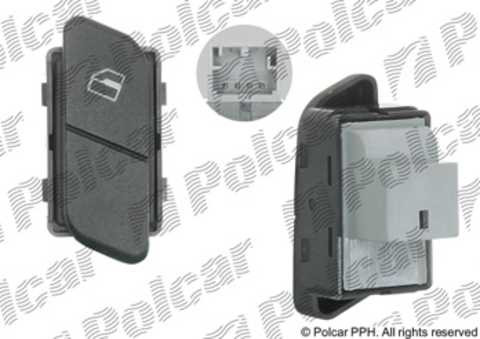 9526P-72 Кнопка стеклоподъемника переднего правого и заднего правого Volkswagen Polo 4