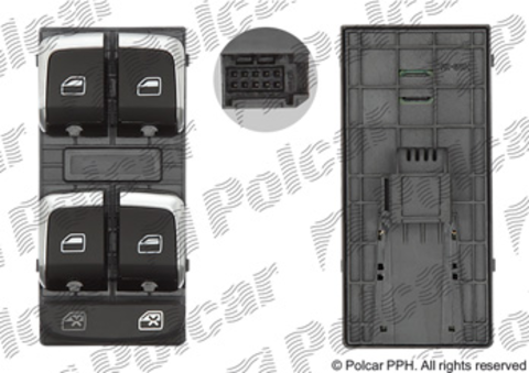 1337P-70 Блок управления стеклоподъемниками Audi Q3 (8U)