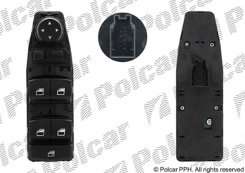 Блок управления стеклоподъемниками и зеркалами BMW 2 Series (F45, F46), X1 (F48), X2 (F39), X5 (F15, F85), X6 (F16, F86) (Polcar 20T1P-70)