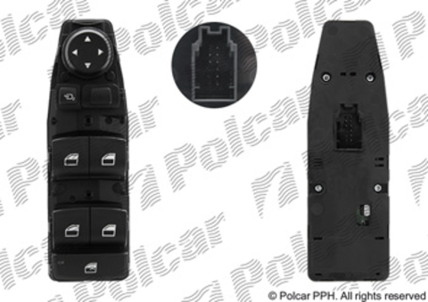 Блок управления стеклоподъемниками и зеркалами BMW 2 Series (F45, F46), X1 (F48), X2 (F39), X5 (F15, F85), X6 (F16, F86) (Polcar 20X3P-70)