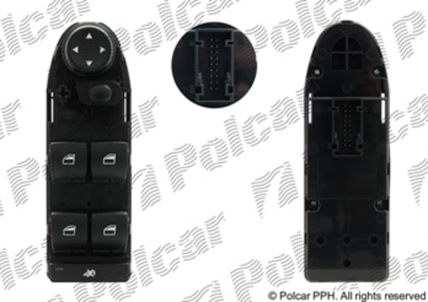 Блок управления стеклоподъемниками и зеркалами BMW X1 (E84) (Polcar 2060P-70)