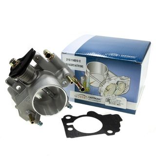 Дроссельная заслонка 21120-1148110-02 (диаметр 54 мм) для ВАЗ-2108 ... 2112, LADA Samara, Kalina I и Priora - Cartronic CRTR0120692