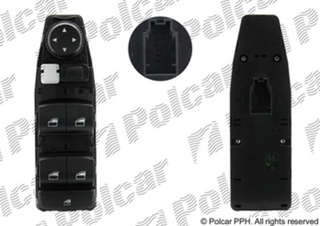 Блок переключателей стеклоподъемников и управления зеркалами BMW 3 Series VI, 5 Series VI и 6 Series III | Polcar