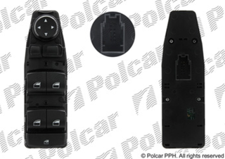 Блок переключателей стеклоподъемников и управления зеркалами BMW X3 II, 5 Series VI и 6 Series III | Polcar