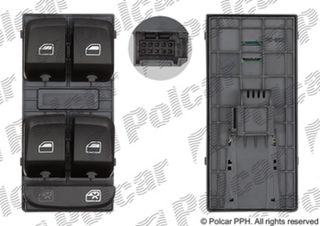 Блок переключателей стеклоподъемников Audi A4 IV, A5 I и Q5 I | Polcar