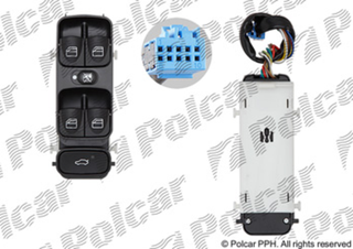 Блок переключателей стеклоподъемников Mercedes C-Class II | Polcar