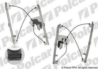 Электростеклоподъемник Renault Clio III передний правый | Polcar
