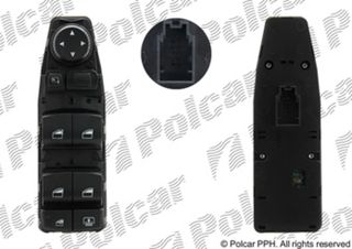 Блок переключателей стеклоподъемников и управления зеркалами BMW 3 Series VI, 5 Series VI и 6 Series III | Polcar