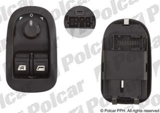 Блок переключателей стеклоподъемников и управления зеркалами Peugeot 206 | Polcar