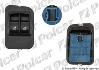 Блок переключателей стеклоподъемников Citroen Nemo, Fiat Fiorino IV и Qubo, Peugeot Bipper и Bipper Tepee | Polcar