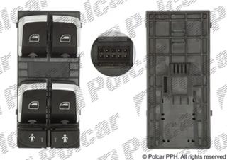 Блок переключателей стеклоподъемников Audi A6 IV, A7 I и Q3 I | Polcar