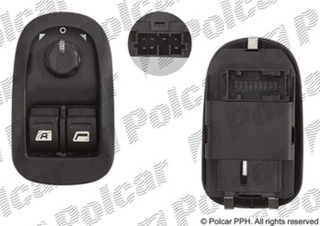 Блок переключателей стеклоподъемников и управления зеркалами Peugeot 206 | Polcar